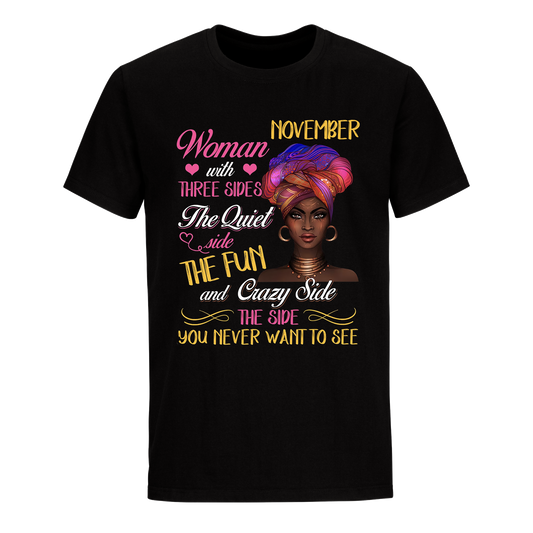 WOMEN CRAZY NOVEMBER UNISEX SHIRT