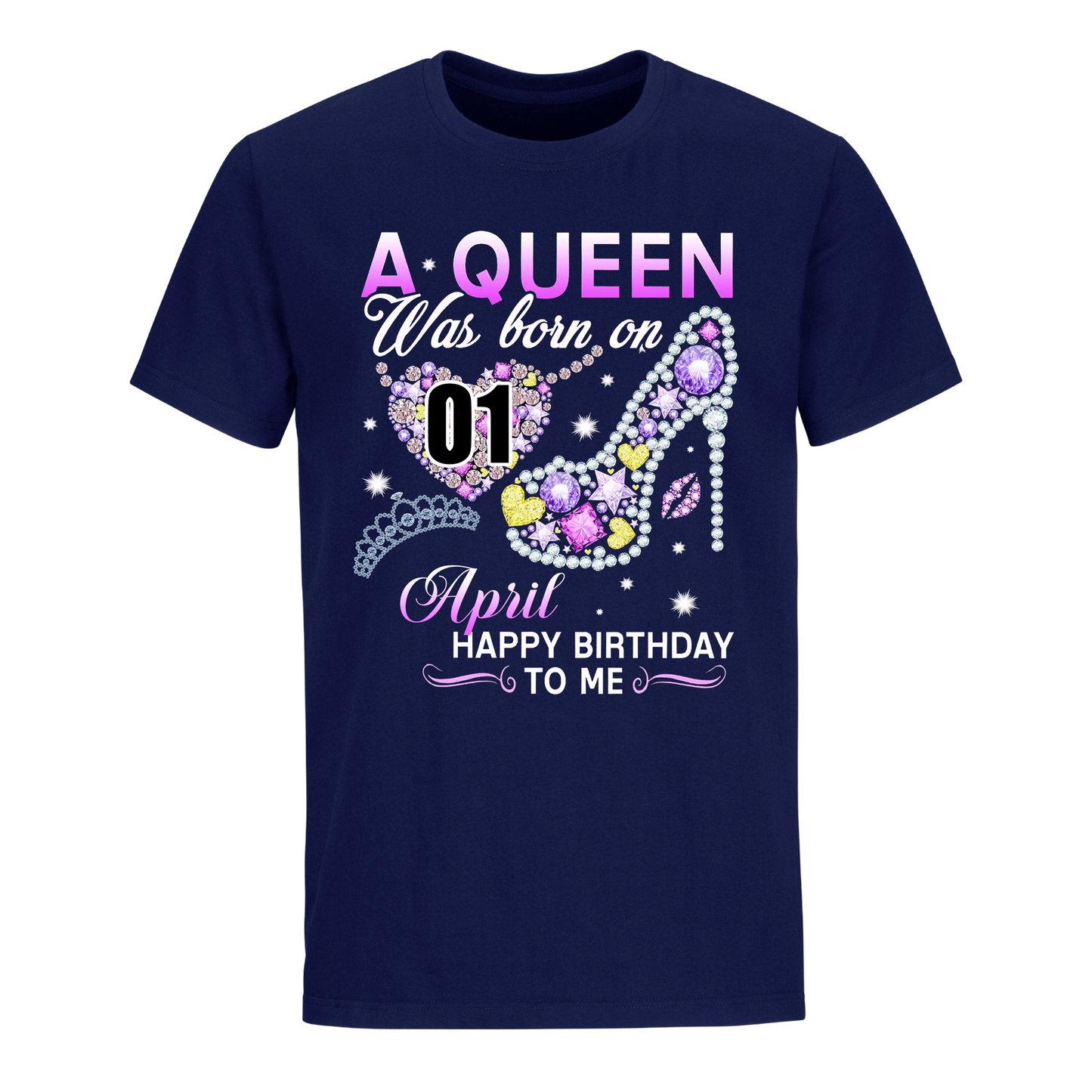 A QUEEN WAS BORN ON APRIL 1ST UNISEX SHIRT