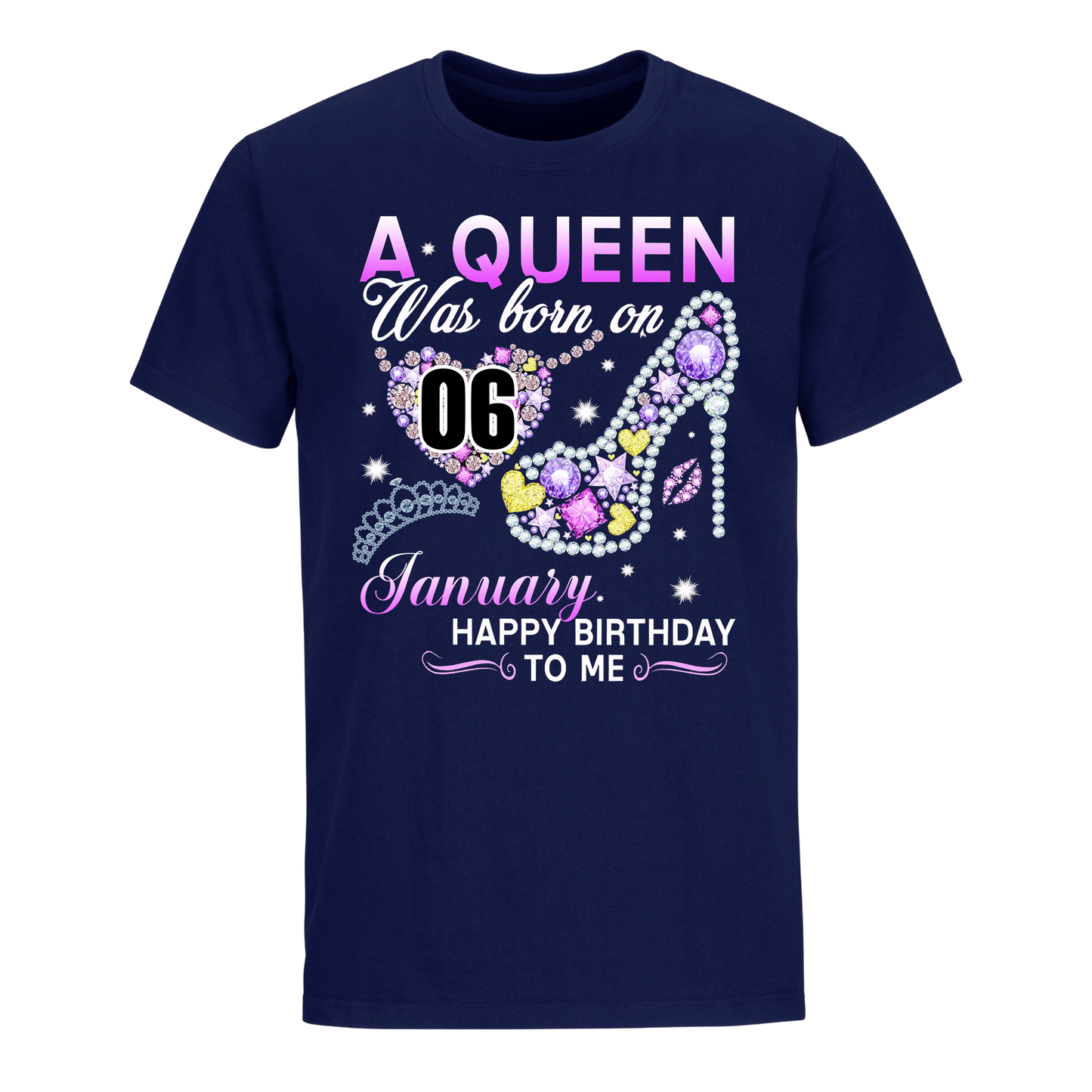 A QUEEN WAS BORN ON JANUARY 6TH UNISEX SHIRT