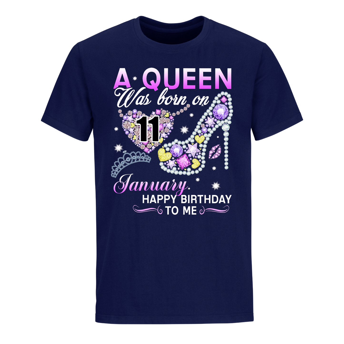 A QUEEN WAS BORN ON JANUARY 11TH UNISEX SHIRT