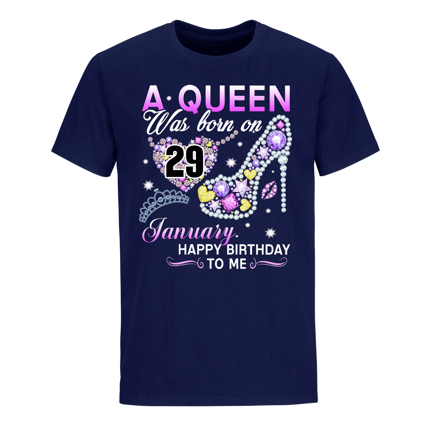 A QUEEN WAS BORN ON JANUARY 29TH UNISEX SHIRT