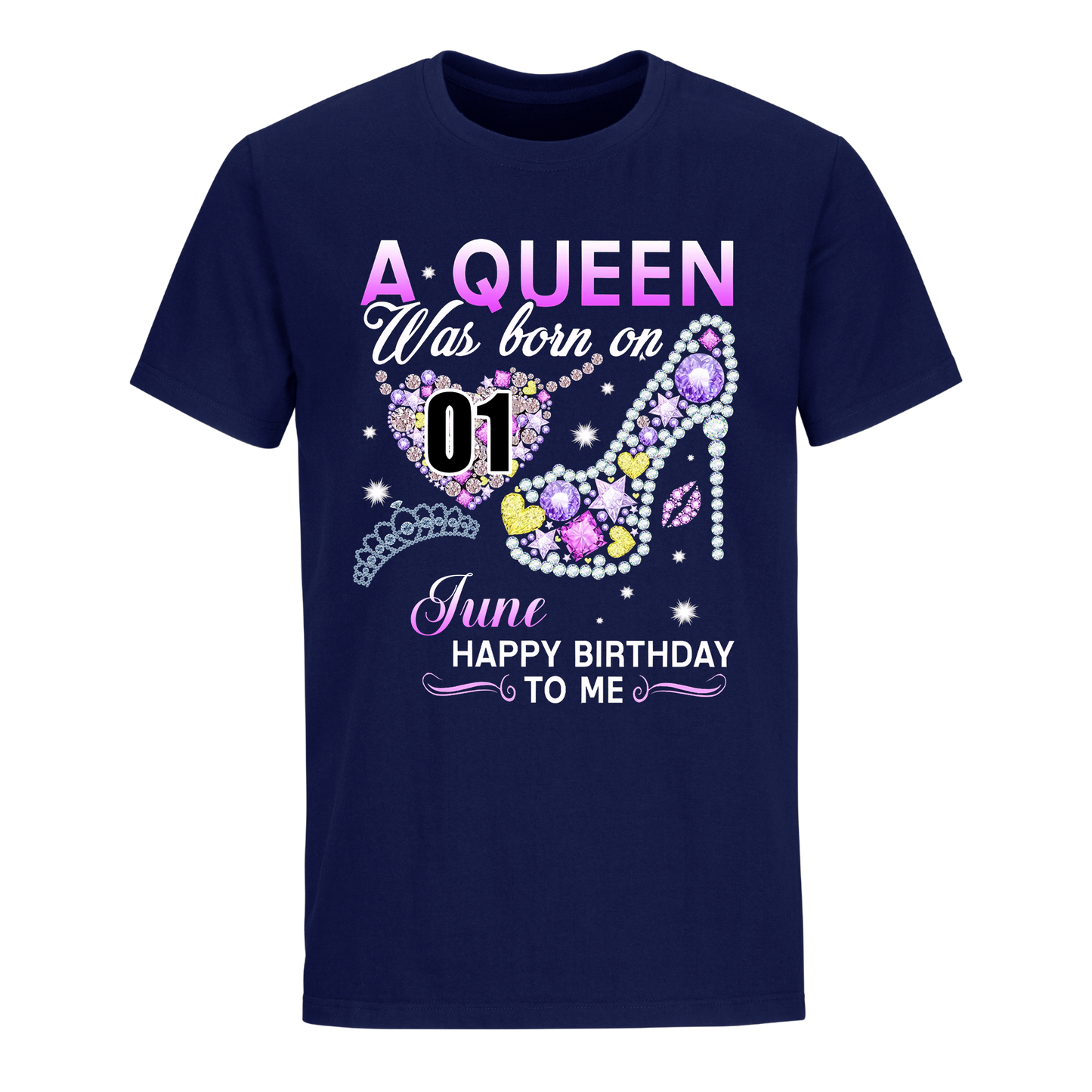 A QUEEN WAS BORN ON JUNE 1ST UNISEX SHIRT