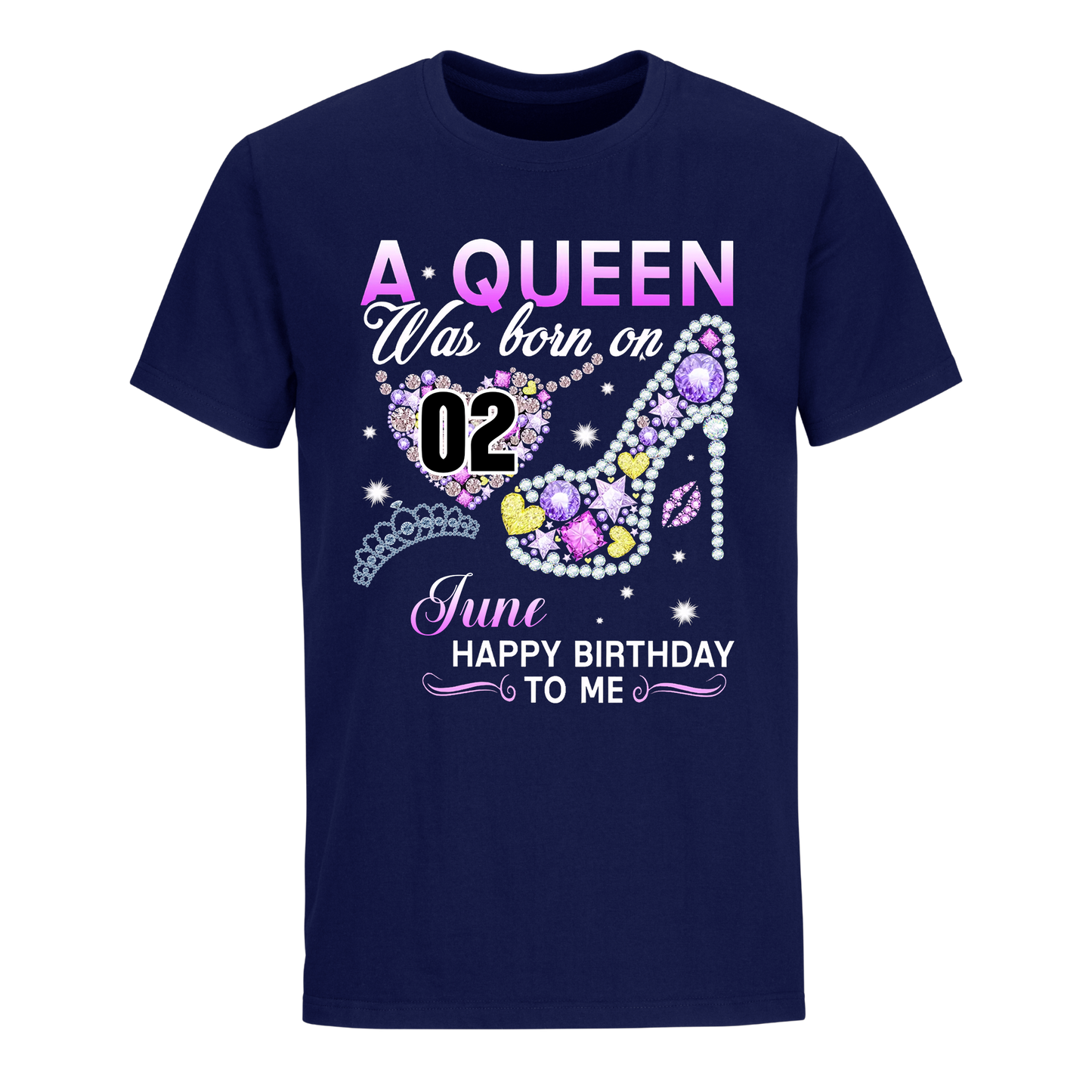 A QUEEN WAS BORN ON JUNE 2ND UNISEX SHIRT