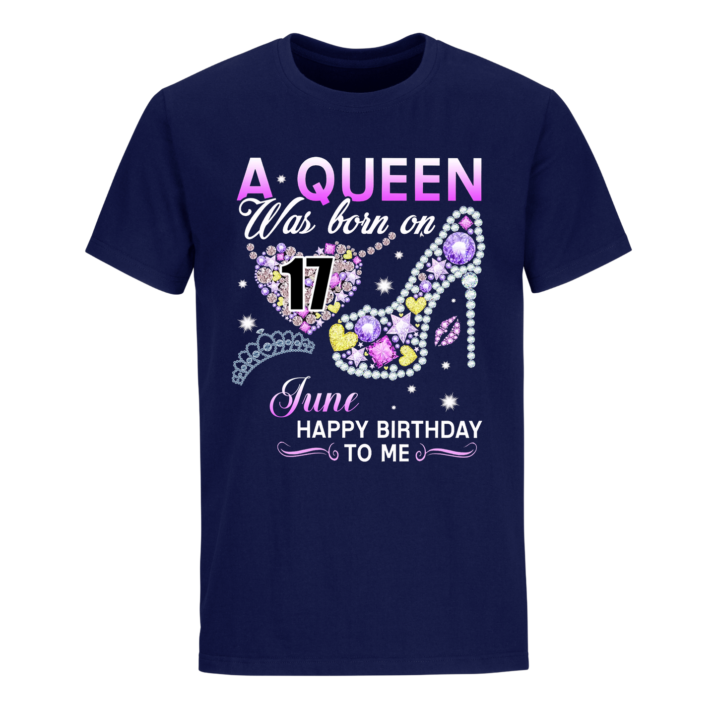 A QUEEN WAS BORN ON JUNE 17TH UNISEX SHIRT