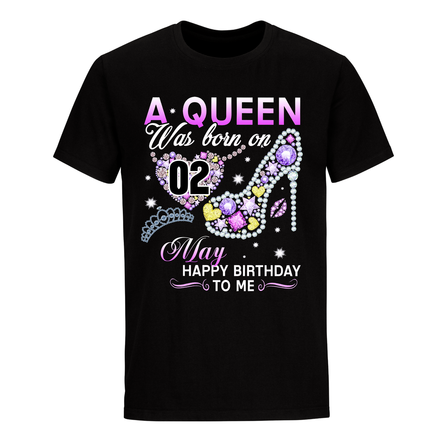 A QUEEN WAS BORN ON MAY 2ND UNISEX SHIRT