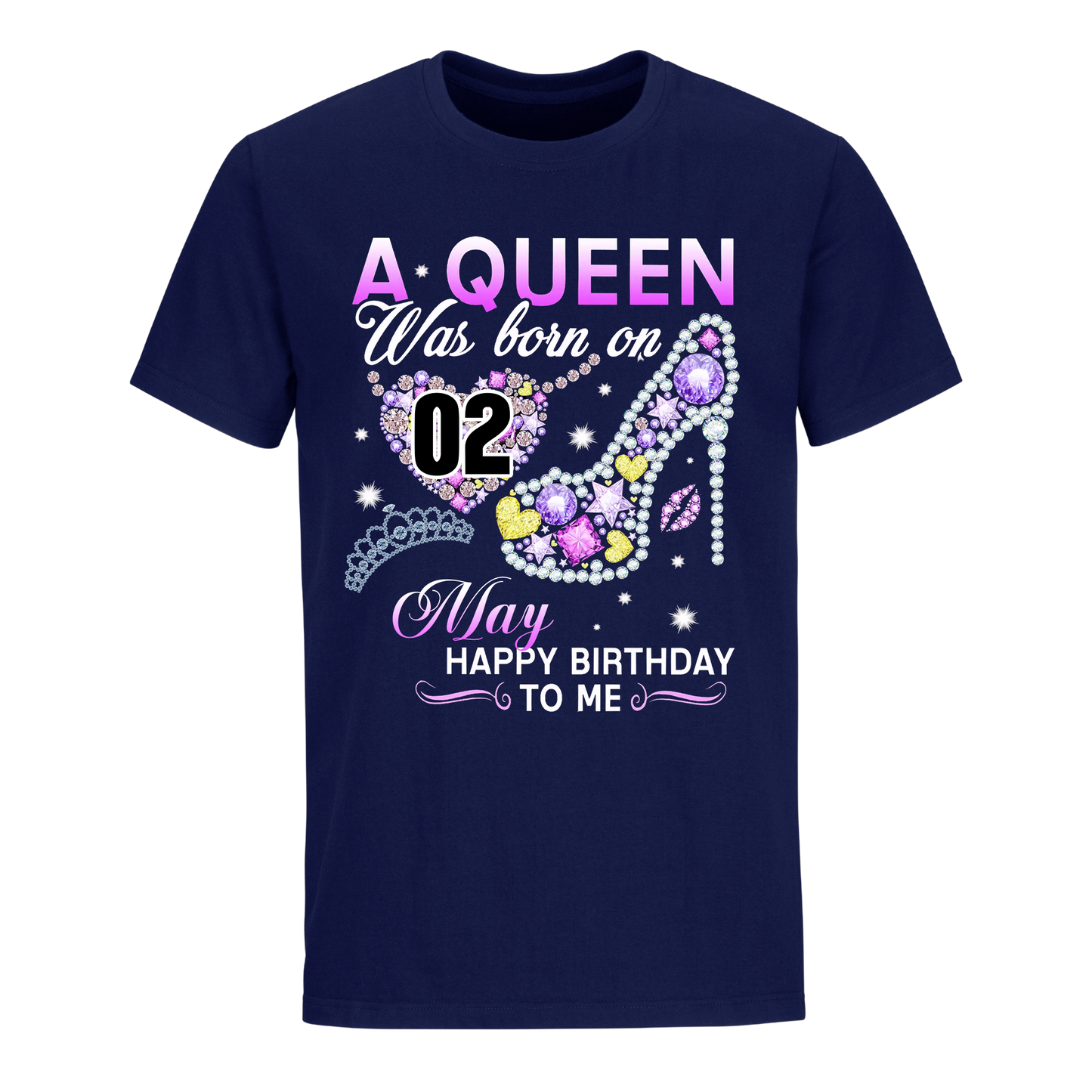 A QUEEN WAS BORN ON MAY 2ND UNISEX SHIRT