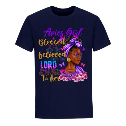 ARIES GIRL BLESSED SHIRT