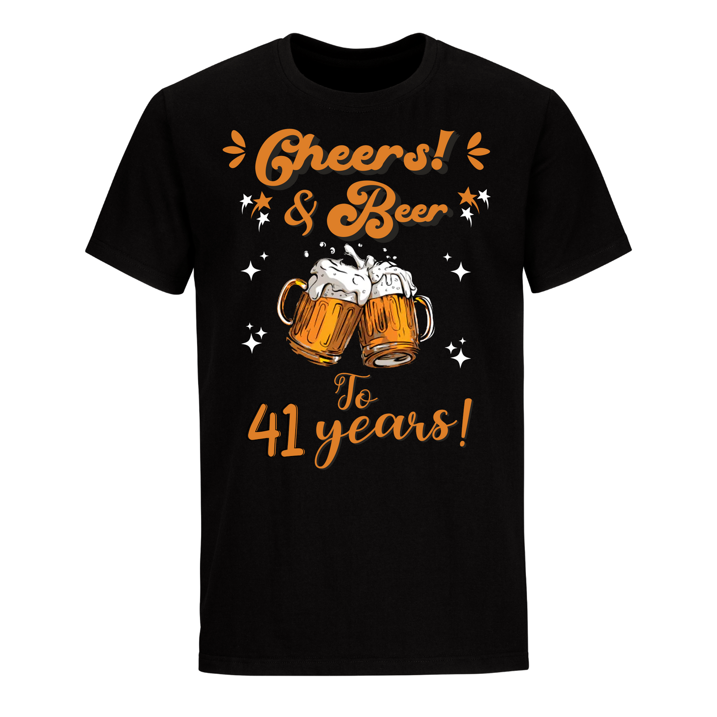 CHEERS & BEER 41 YEARS SHIRT
