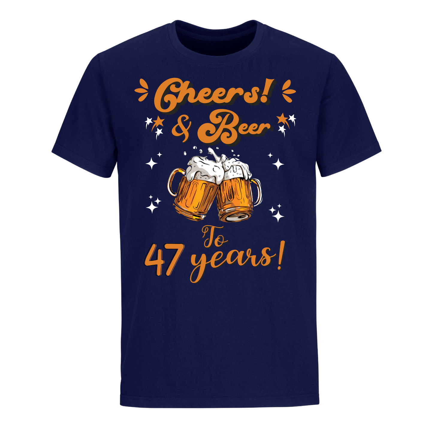 CHEERS & BEER 47 YEARS SHIRT