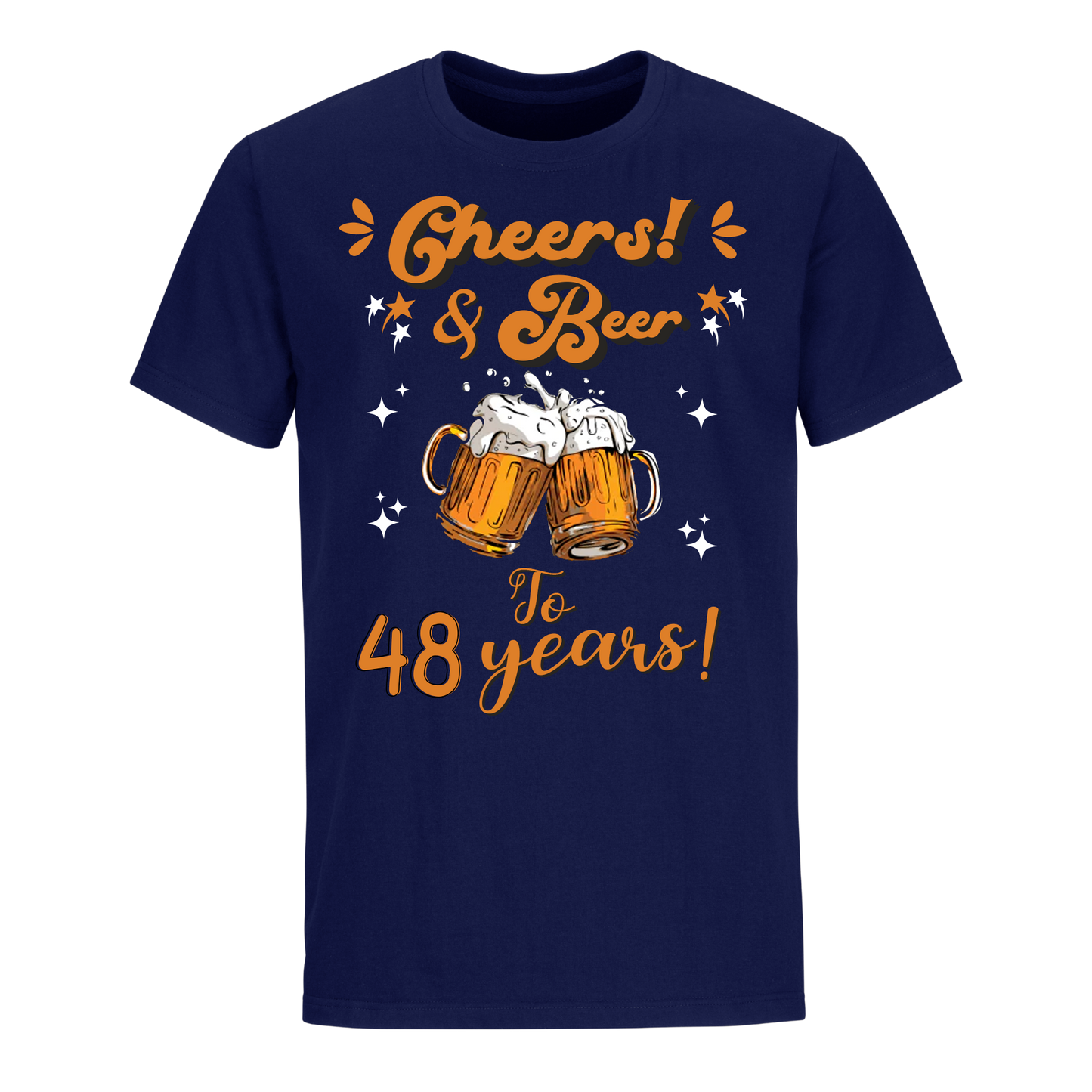 CHEERS & BEER 48 YEARS SHIRT
