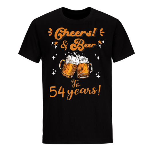 CHEERS & BEER 54 YEARS SHIRT