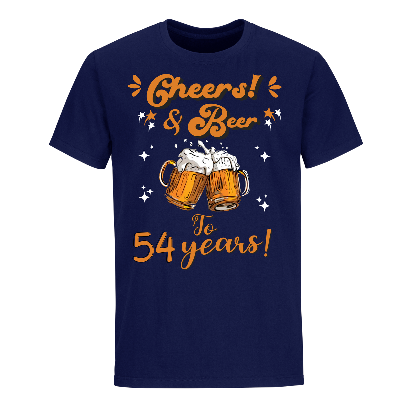CHEERS & BEER 54 YEARS SHIRT