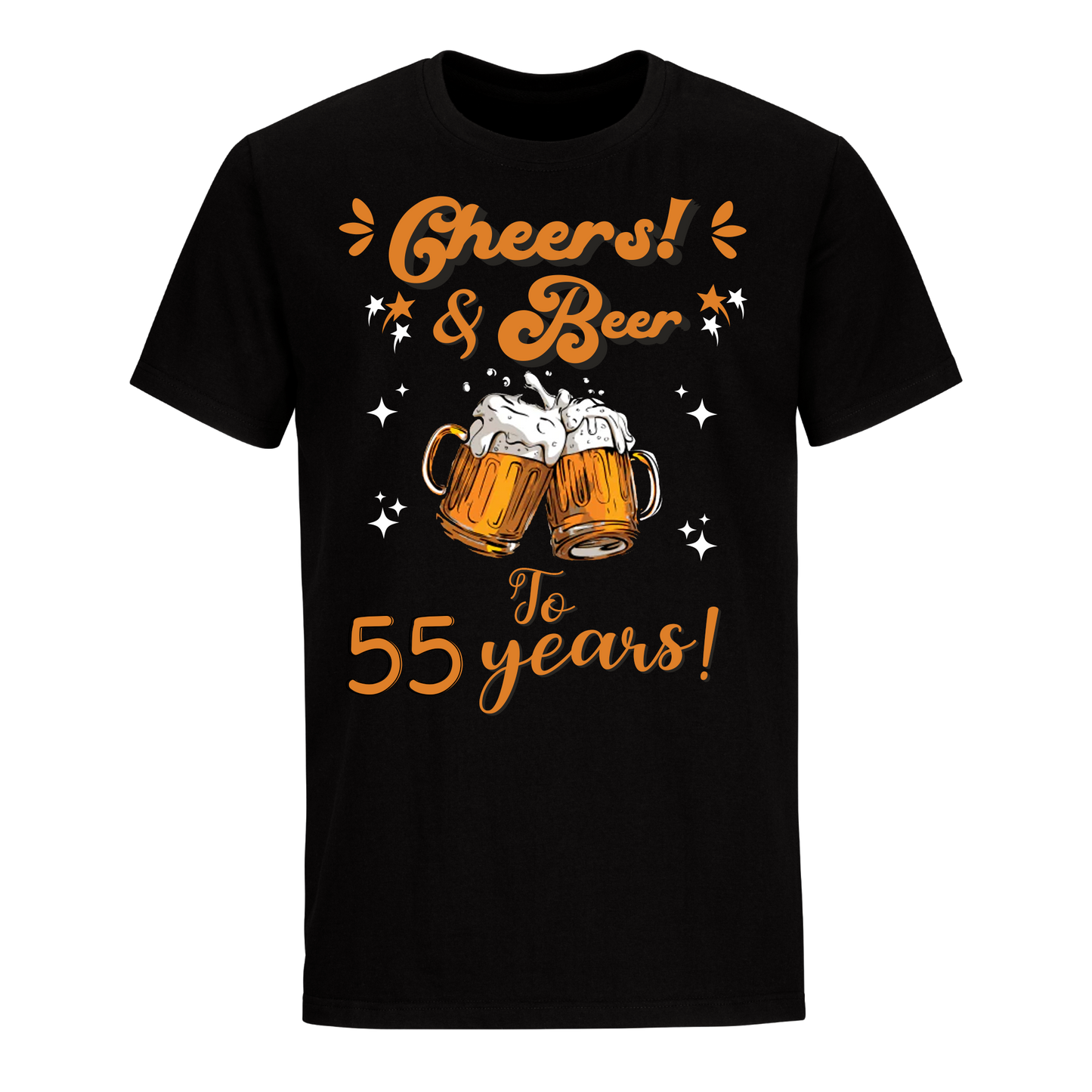 CHEERS & BEER 55 YEARS SHIRT