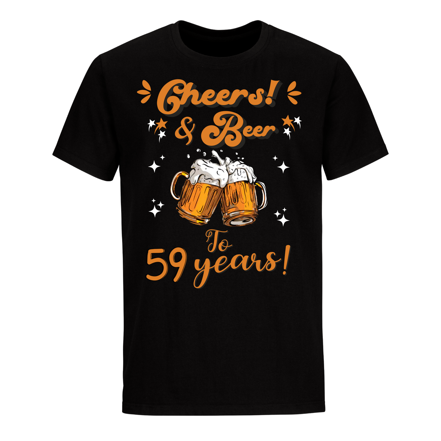CHEERS & BEER 59 YEARS SHIRT