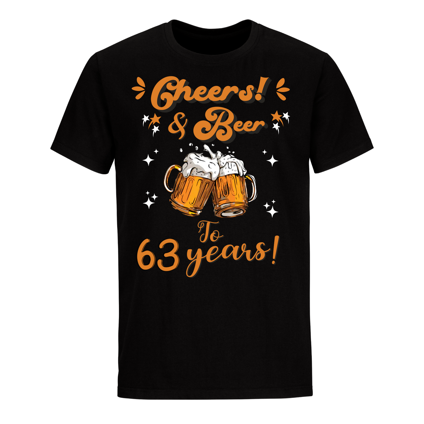 CHEERS & BEER 63 YEARS SHIRT