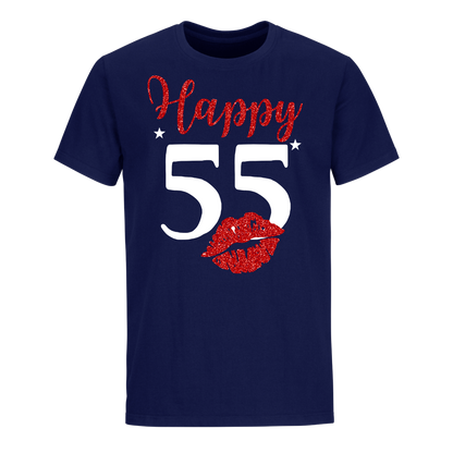 HAPPY 55 UNISEX SHIRT