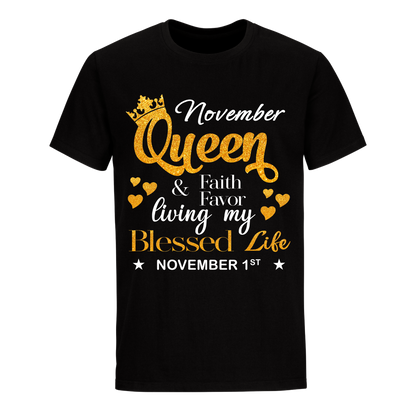 NOVEMBER 01 QUEEN FAITH AND FAVOUR